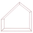 thumbnail image 5 of Twin Size House Bed, Tent Metal Bed Frame, Floor Play House Bed with Slat, Montessori Beds Metal Canopy Bed Frame, No Box Spring Needed, Pink, 5 of 8