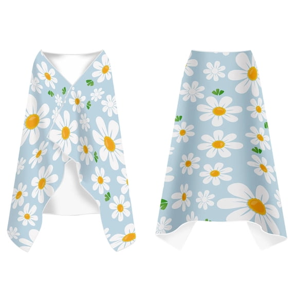 Hellosay Kid Beach Bath Towel Toddler Dry Fast Bathrobe Baby Boys Girls Floral Snap Button Bath Keep Warm after Swim 27"x61"