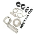 thumbnail image 1 of Stainless Steel Hose Cover Kit,Stainless Steel Dress Up Hose Cover Kit Extreme Heat Resistant Radiator Sleeving Set Universal Applicable, 1 of 7