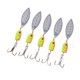 thumbnail image 4 of 5 Piezas De Señuelos Spinnerbait, De Cebo s Señuel Trucha Baja Salmón Pesca De Agua Salada De Agua Sunnimix Spinner Baits Señuelos de pesca, 4 of 8