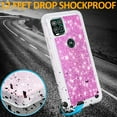 thumbnail image 6 of Circlemalls Case For Motorola Moto G Stylus 5G, + Protector 12 Ft Drop Proof Phone Cover W/ Glitter Diamond -Pink, 6 of 7
