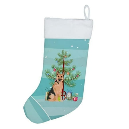 German Shepherd Black and Tan #1 Christmas Christmas Stocking 13.5 in x 18 in