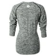 thumbnail image 5 of LELINTA Women's Long Sleeve, Quick Dry Slim Fit Yoga Tops Activewear Sports T-Shirt, Grey, 5 of 6