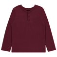 thumbnail image 3 of Stitch & Stone Boys 4-Pack Long Sleeve Tops, Comfortable and Stylish Tees for Kids - Burg, Sizes 7/8, 3 of 5