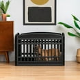 thumbnail image 5 of IRIS USA 24" Exercise 4-Panel Pet Playpen, Dog Playpen for Puppy Small Dogs Keep Pets Secure Easy Assemble Easy Storing Customizable Non-Skid Rubber Feet, Black, 5 of 7