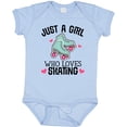 thumbnail image 3 of Inktastic Just a Girl Who Loves Skating Girls Baby Bodysuit, 3 of 5