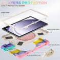 thumbnail image 4 of For Samsung Galaxy Tab A9+ Silicone Hybrid PC Tablet Case with Holder & Shoulder Strap, 4 of 5