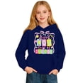 thumbnail image 6 of oqasdz Hoodies for Girls 100 Days of School Cute Graphic Hooded Sweatshirt Athletic Playwear Long Sleeve Pullover Durable Soft Casual Outwear, 6 of 6