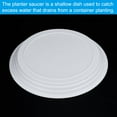 thumbnail image 4 of Unique Bargains Plant Saucers 13 Inch, 6 Pack Round Plastic Flower Pot Plant Tray, White, 4 of 5