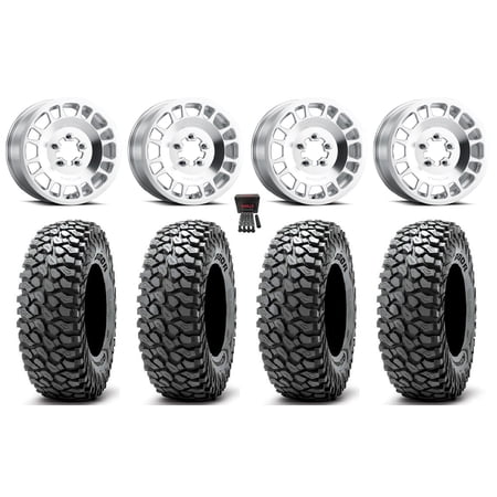 Method 412 15×6 Wheels Raw (5+1) 32 RocScraper Tires Polaris RZR Turbo R & Pro R Ranger 1500 Xpedition