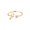 G, variant on Gold Plated Initial Ring Copper Open Design A to Z Letter Jewelry for Women Diamond Cut Accent Fashion Jewelry