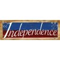 thumbnail image 2 of Wargo, Ed 14x7 Gold Ornate Wood Framed with Double Matting Museum Art Print Titled - Independence, 2 of 4