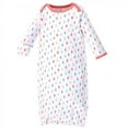 thumbnail image 3 of Luvable Friends Baby Girl Cotton Long-Sleeve Gowns 3pk, Girl Clouds, 0-6 Months, 3 of 4