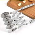 thumbnail image 4 of Stainless Steel 5 Wheels Roller Pizza Cutter Dough Divider Kitchen Bakeware Tool, 4 of 6