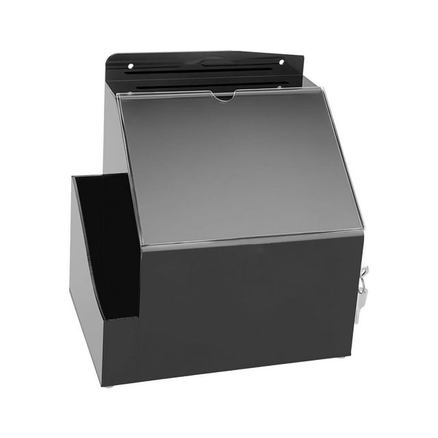 Cuadro de quejas Caja de bloqueo de llave de bloqueo Buzón de recolección de acrílico con bloqueo para la tienda Votación de la recaudación de fondos negro