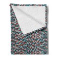 thumbnail image 2 of Geometric Soft Flannel Fleece Blanket, Random Stripes Triangle Shapes Mosaic Ornament Fractal Look Contemporary Design, Cozy Plush for Indoor and Outdoor Use, 50" x 70", Multicolor, by Ambesonne, 2 of 5