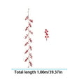 thumbnail image 2 of CurioCo Artificial Red Berry Christmas Garland Lifelike Bendable Fireplace Mantel Decoration Indoor Outdoor Long Linear Swag for Winter Holiday New Year Decor, 2 of 2