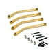 thumbnail image 3 of Piezas de actualización de enlace de chasis RC, varilla de conexión, varilla de tracción metálica para RC Crawler FCX24 1:24 Dorado, 3 of 9