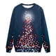 thumbnail image 4 of Puntoco Camiseta de manga larga con cuello redondo y estampado navideño para mujer Puntoco Puntoco-2774, 4 of 4