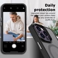 thumbnail image 5 of Magnetic Case for iPhone 14 Pro Max Case, [Compatible with MagSafe] [Military Grade Proof Protection] Slim Thin Translucent Matte Case for iPhone 14 Pro Max (Black), 5 of 15