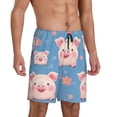 thumbnail image 2 of Sikiie Cute Pig Flowers Mens Pajama Shorts, Lightweight Lounge Pant with Pockets Soft Sleep Pj Shorts for MenLarge, 2 of 6