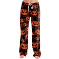 thumbnail image 4 of Womens Halloween Pajamas Pants Yoga Pajamas Comfy Stretch Drawstring Pajamas Puls Size Dance Bottoms, 4 of 6