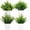 Green, variant on Mini potted plant - a small artificial green grass used for home decoration, suitable for desks, bookshelves, and offices (4 pots)