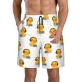 thumbnail image 1 of Fotbe Cute Duck With Headphone Trajes de Baño Estampados para Hombre, Shorts de Verano de Secado Rápido, Ropa de Playa, Bañadores-Large, 1 of 6