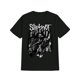 thumbnail image 1 of 1pc Y2K Horror Band Theme Men'S T-Shirt - Casual Crew Neck, Knit Fabric with Slight Stretch, Regular Fit, Cotton, Cartoon Patterned, Summer Collection, Inappropriate Dark Humor Graphic Tee, 1 of 5