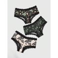 thumbnail image 1 of 3 Pcs Bragas Estampadas Fungi y Mariposas con Encaje, 1 of 4