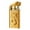 Gold, variant on Butane Refillable Lighter, Adjustable Flame Windproof Torch Lighter, Portable Mini Metal Fire Igniter with Tilt Soft Flame, Durable Alloy Body for Candle Incense Smoking Use