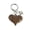 Coffee, variant on Red Heart Keychain 1 Piece Alloy and Resin Heart Shaped Pendant Keychain Valentine's Day Gift Key Ring Accessory for Keys Wallets Bags Personalized Ornament Cute Gift for Women Men