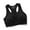 black, variant on Racerback Sports Bras for Women- Padded Seamless High Impact Support Shockproof for Yoga Gym Workout Fitness