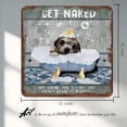 thumbnail image 3 of Funny Bathroom Signs, Just Kidding This is A Half Bath Vintage Tin Sign, Restroom Sign Decor, Great Gift for Bathroom, Dog Bath Signs for Rustic Toilet Decor Metal Sign 12x12 inches, 3 of 6