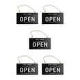 thumbnail image 2 of maskred Open Closed Sign Double Sided Hanging Shop Window Home Reversible Business Black 12x23x0.6cm 5Set, 2 of 6