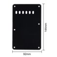 thumbnail image 4 of Placa trasera de la cubierta de la cavidad del trémolo de la guitarra eléctrica de 6 agujeros para ST SQ (negro), 4 of 6