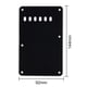thumbnail image 4 of Placa trasera de la cubierta de la cavidad del trémolo de la guitarra eléctrica de 6 agujeros para ST SQ (negro), 4 of 6