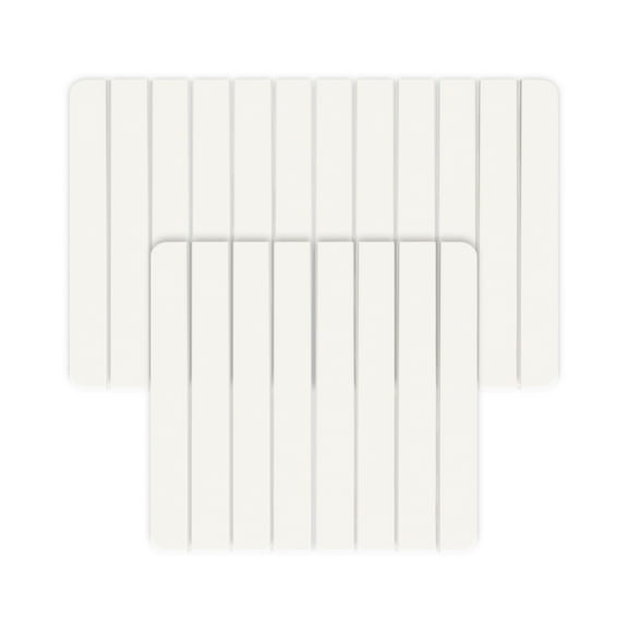 Diatomite Quick-Dry Water Absorbing Bath Mat Sets-Large Small Natural White Mats