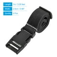 thumbnail image 2 of Unique Bargains 1m Length with Quick Release Buckle Luggage Straps, Black 3 Pack, 2 of 5