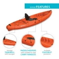 thumbnail image 6 of Lifetime Spitfire 9 ft. Long Sit-on-Top Kayak, Orange (90247), 6 of 19