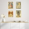 thumbnail image 3 of PixonSign Set of 4 Vintage Adhesive Canvas Posters, Framed Wall Art Leyendecker Advertisement Newspaper Covers Classic Historic American Prints, Ancient Civilization Wall Décor - 12"x16" White, 3 of 5