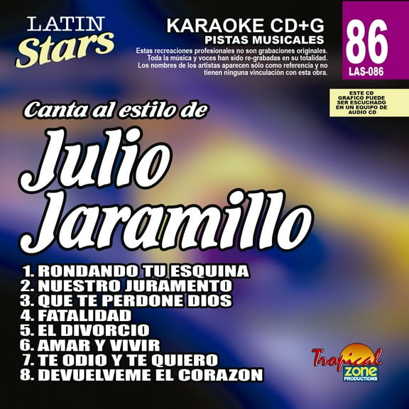 Karaoke Latin Stars 086 Julio Jaramillo
