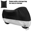 thumbnail image 5 of Motorcycle Cover Indoor Outdoor Motorcycle Protective Cover Watertight Sunproof Snowproof Windproof Scratchproof Dirtproof Motorcycle Cover (with Locking Hole), 5 of 8