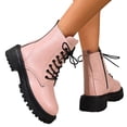 thumbnail image 4 of KEVCHE Womens British Style Thick-Soled Boots, Comfortable Platform Booties with Non-Slip Sole for Daily Wear, Warm Short Boots with Cushioned Insole, Stylish Versatile Boots for Casual, 4 of 8