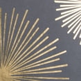 thumbnail image 2 of Rachel Kate Starburst 20" Poly Pillow with Cotton Cover-Gray/Metallic Gold, 2 of 2