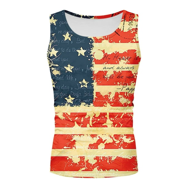 Patriotic workout tank sale