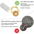 thumbnail image 3 of Changmaius 6/12/18 Pack Fairy Lights Battery Operated String Lights 7ft 20 Led Mason Jar Lights Waterproof Silver Wire Light Fireflies DIY Party Wedding Christmas Valentines Day Decoration, 3 of 7