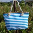 thumbnail image 2 of Bolso de hombro sencillo, moderno, rojo y azul, bolso de mano de gran capacidad, bolso de compras, bolso de playa, 2 of 5