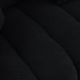 thumbnail image 4 of Black 79.5 Inch Premium Teddy Fabric 3 Seater Sofa, Oversized with 3 Back Pillows and Cushions, Solid Wood Frame Upholstered Couch for Living room occasional chair Bedroom Apartment and Office. ﻿, 4 of 9