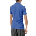 thumbnail image 3 of DORKASM Womens Polo Shirts Short Sleeve Button Lapel Collared Summer Tops Business Casual Basic Tees Blue 2XL, 3 of 7